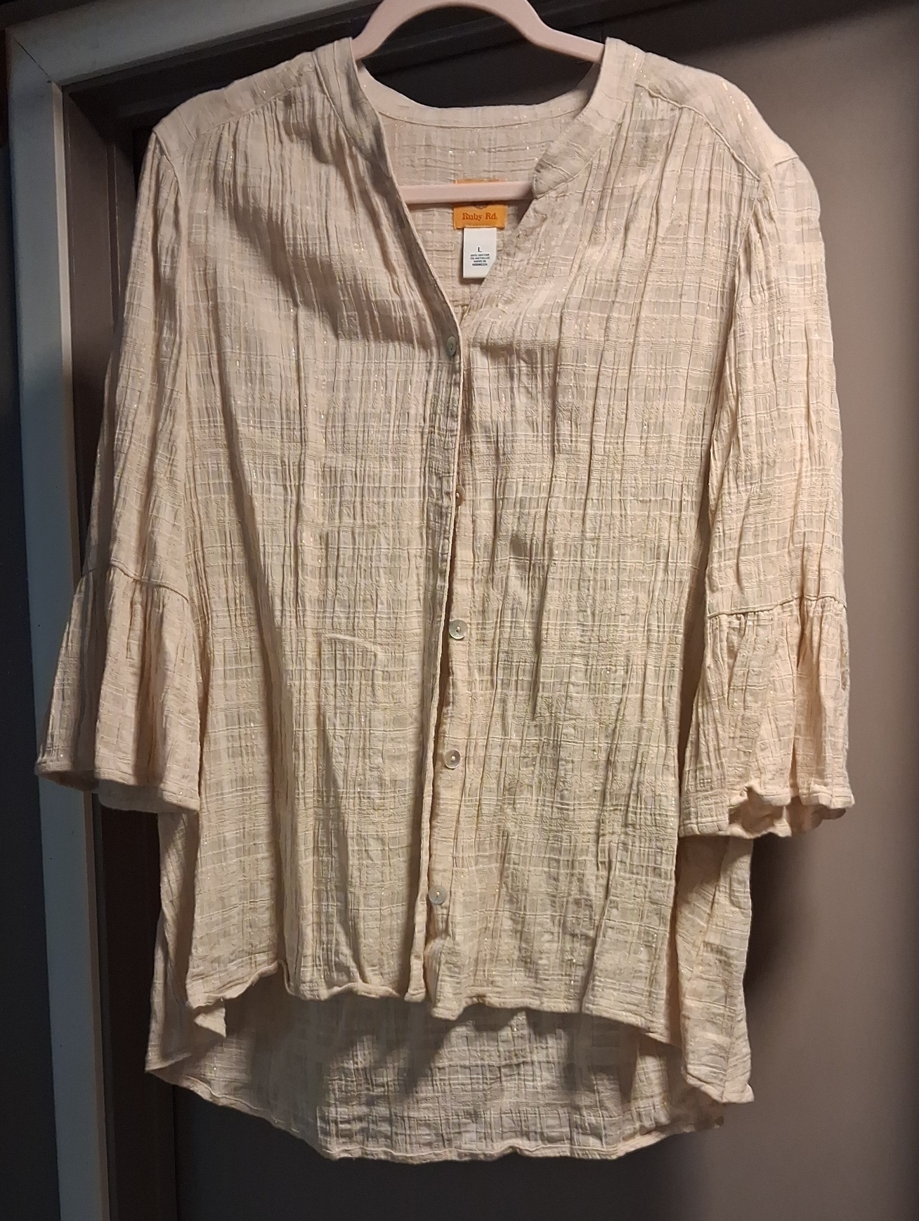 Ruby Rd. Button Down Blouse